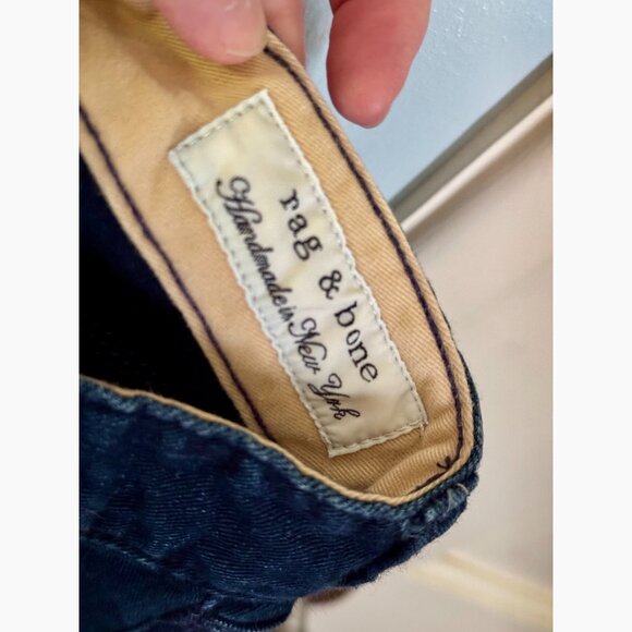 RAG AND BONE - size 30 - straight leg super soft dark jean rich indigo like new - Picture 2 of 3